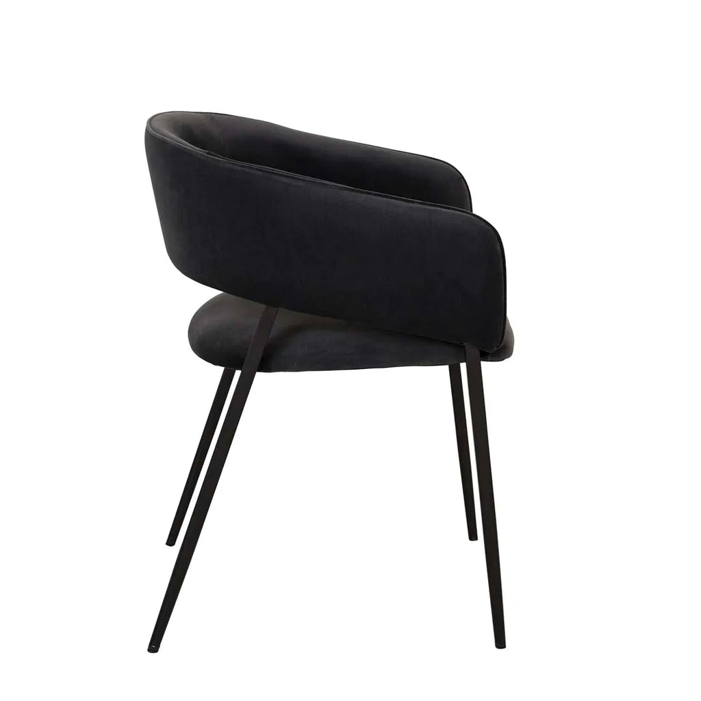 Eliza Dining Chair Onyx Velvet