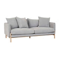 Vittoria Ingrid Three Seater Sofa Harbour Grey