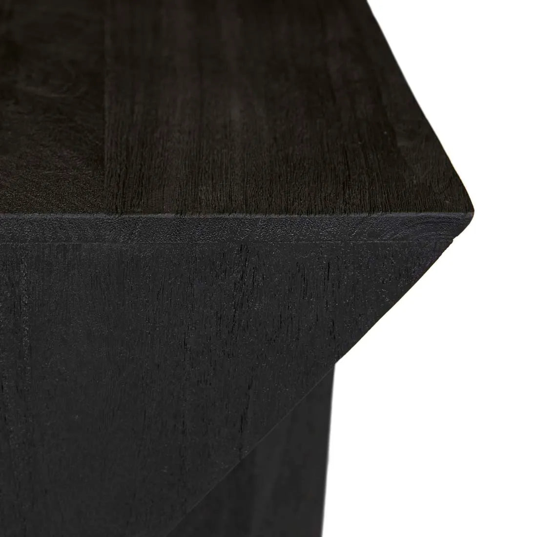 Abstract Stack Side Table Black