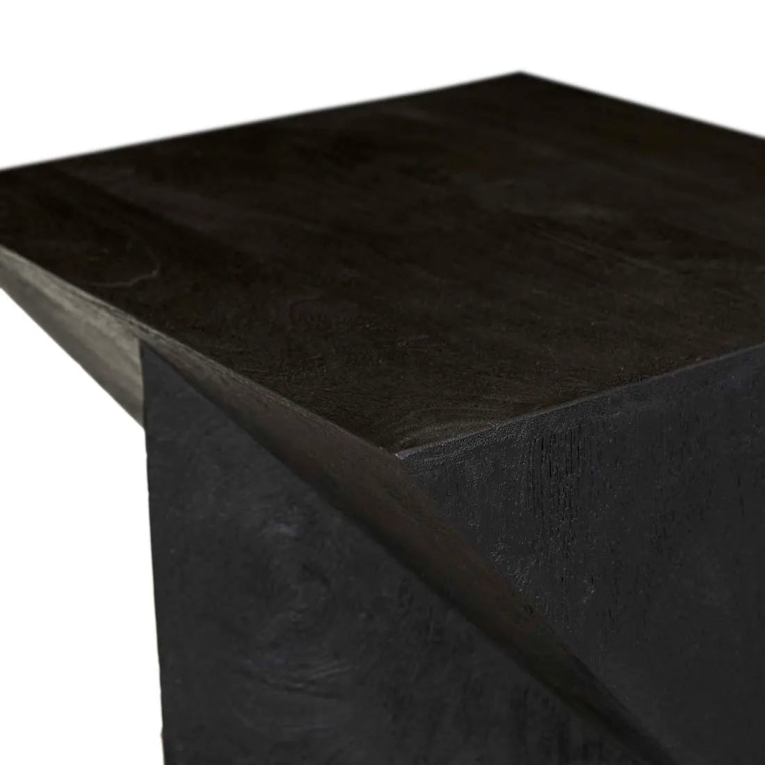 Abstract Stack Side Table Black