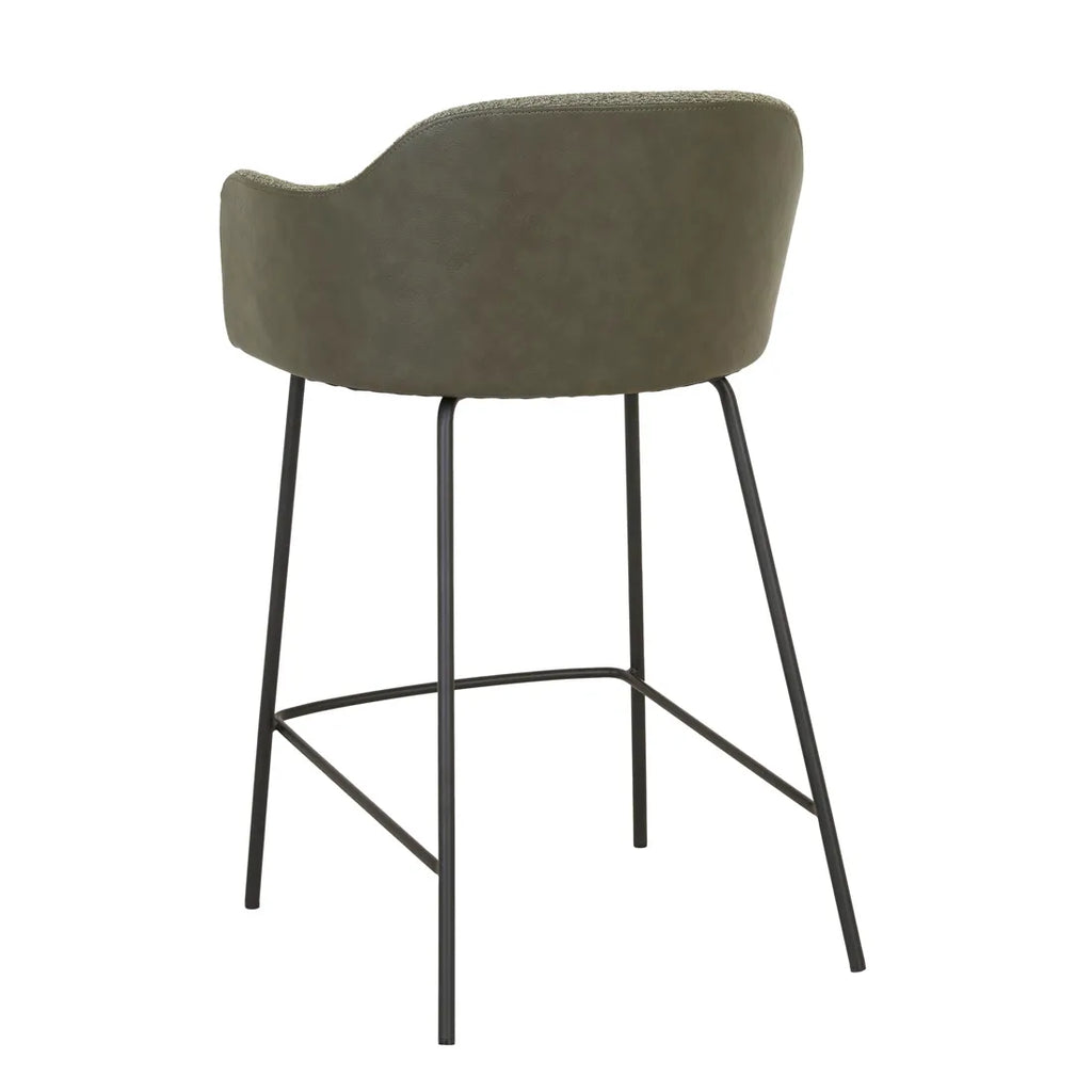 Riley Barstool Moss Tweed