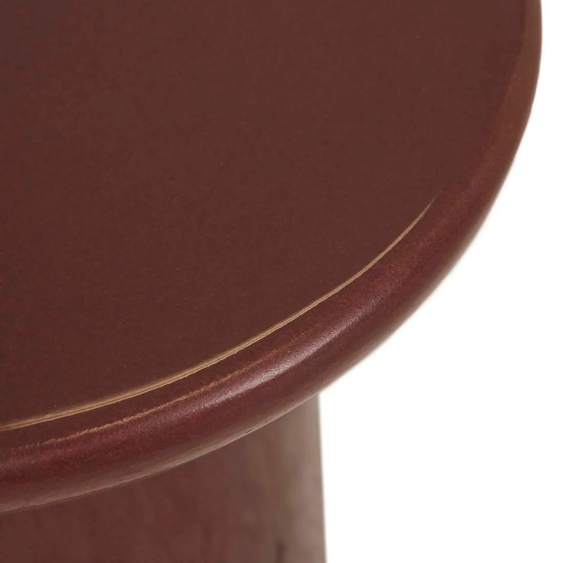 Petra Sphere Side Table Burgundy