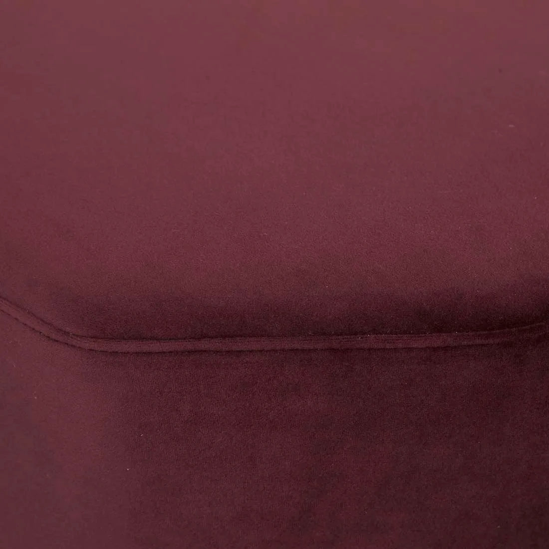 Octavius Ottoman Plum Velvet