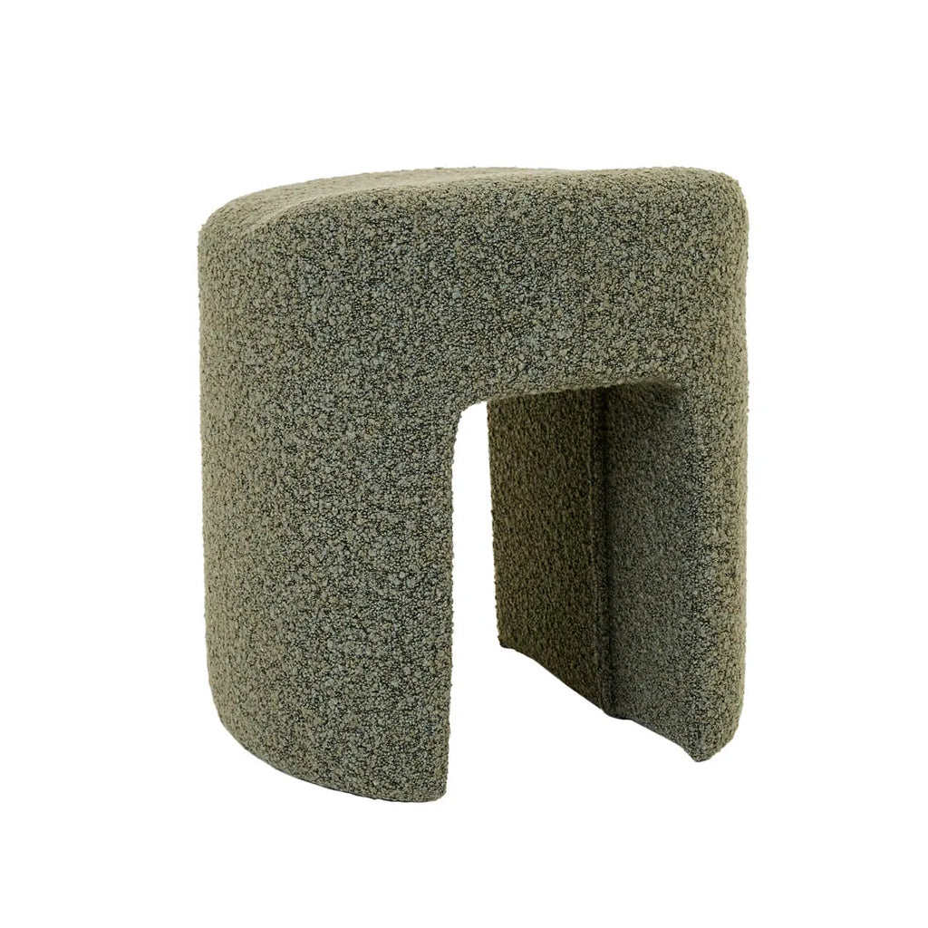 Kanto Stool Green Boucle