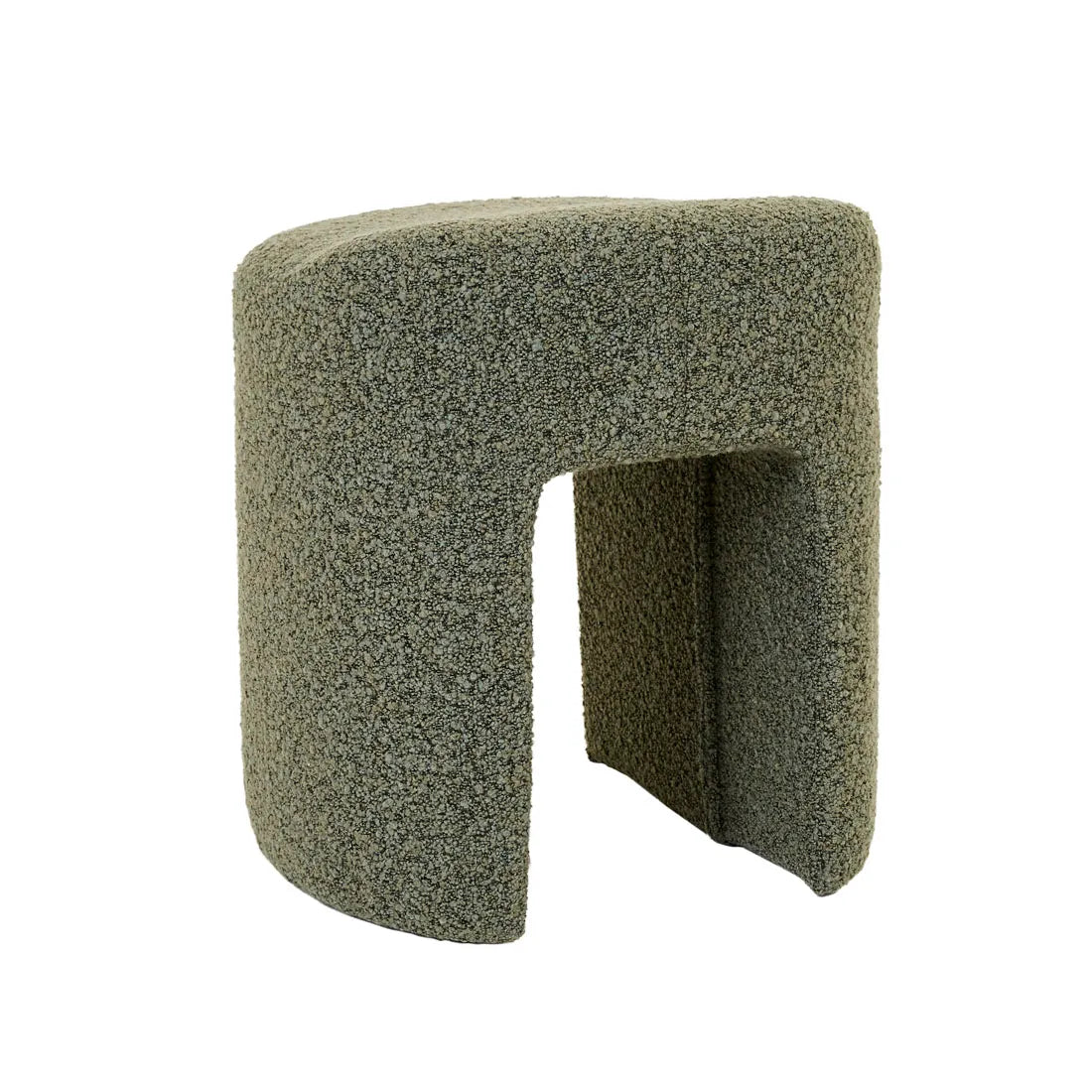 Kanto Stool Green Boucle