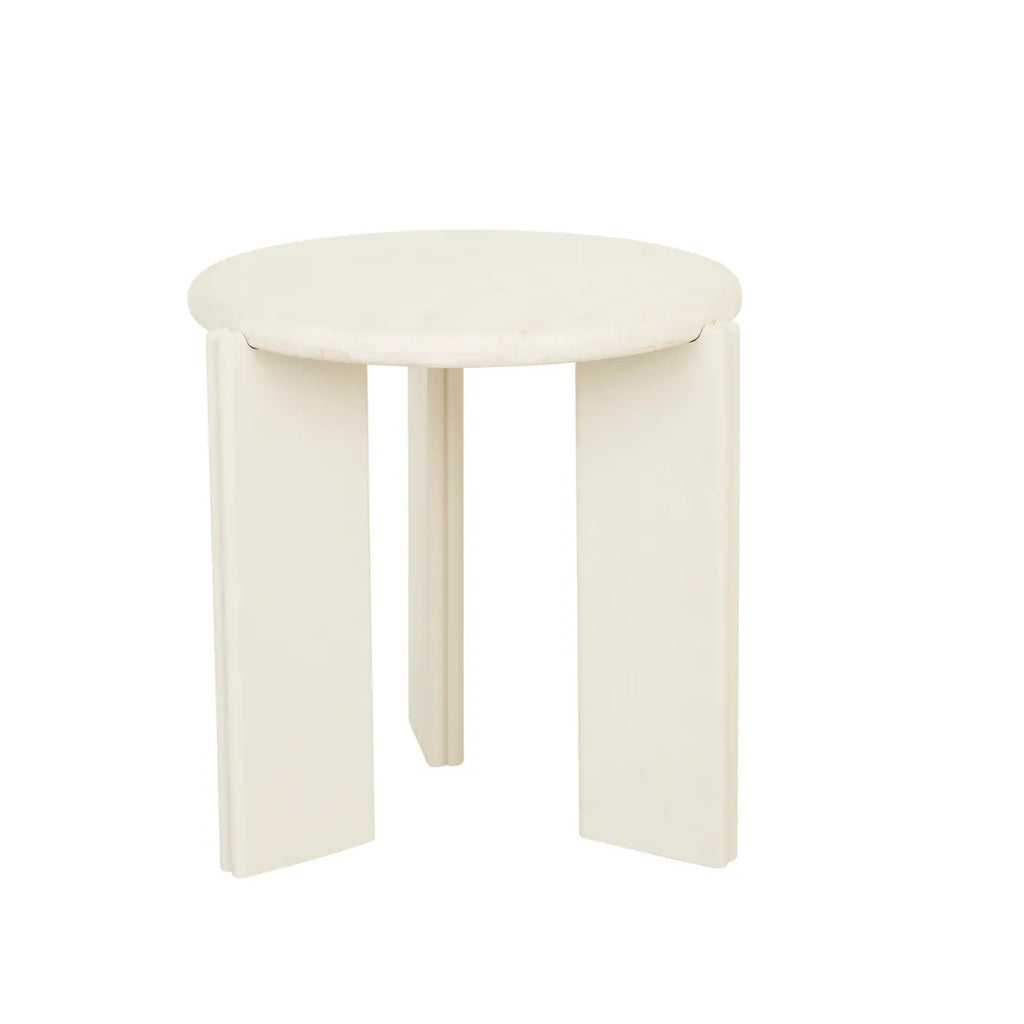 Ray Marble Side Table Travertine