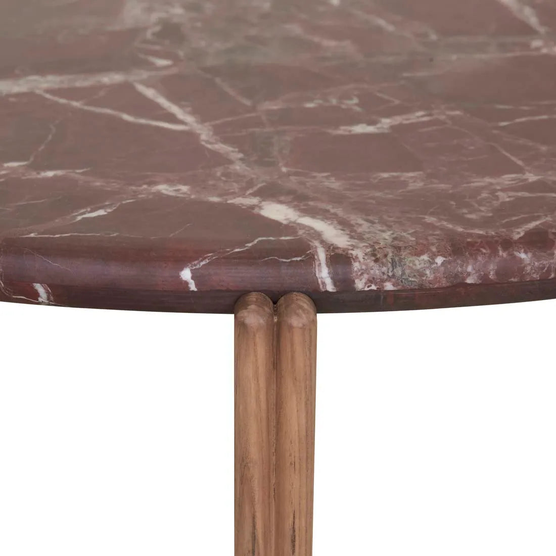 Ray Marble Coffee Table Smoked Rouge