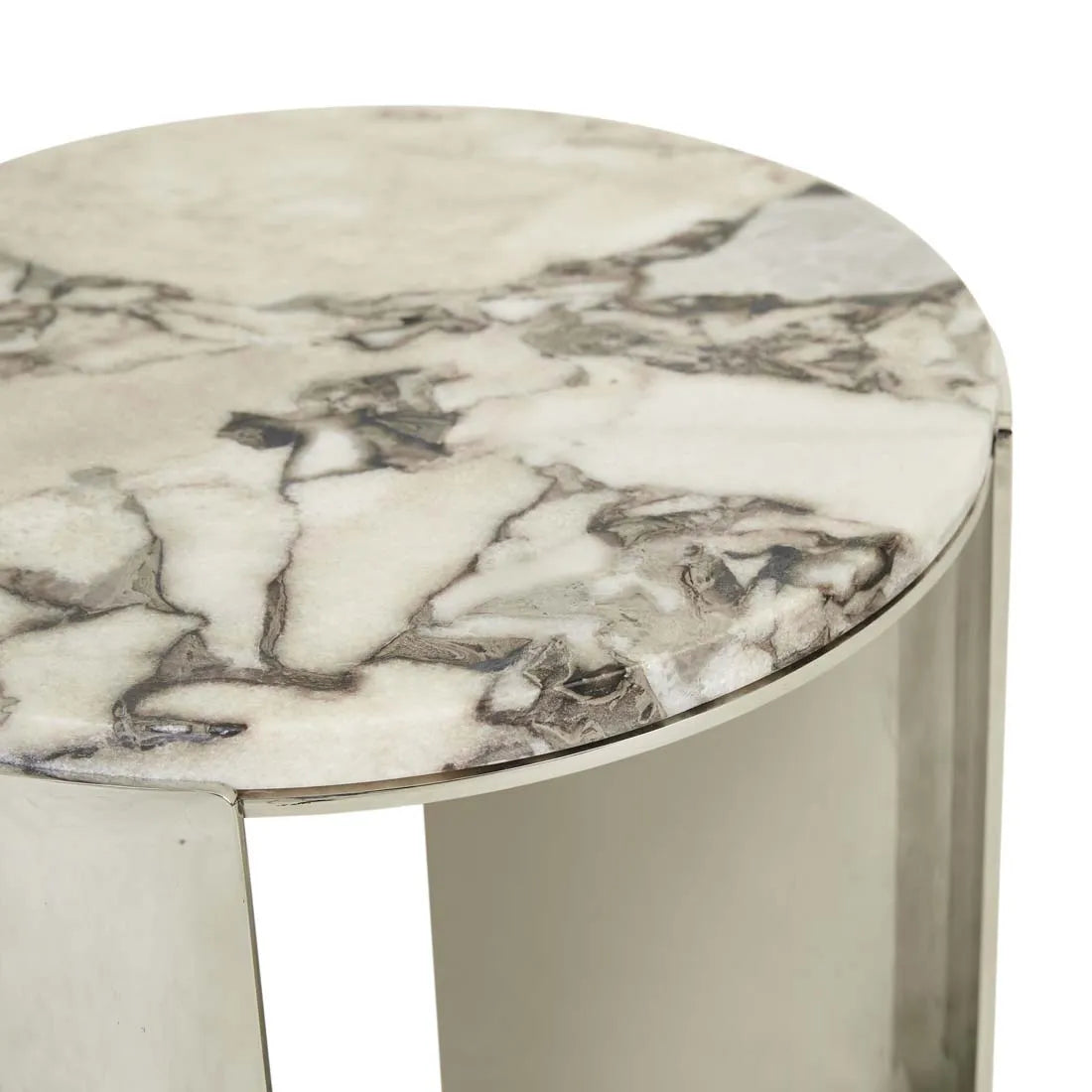Silas Crescent Marble Side Table