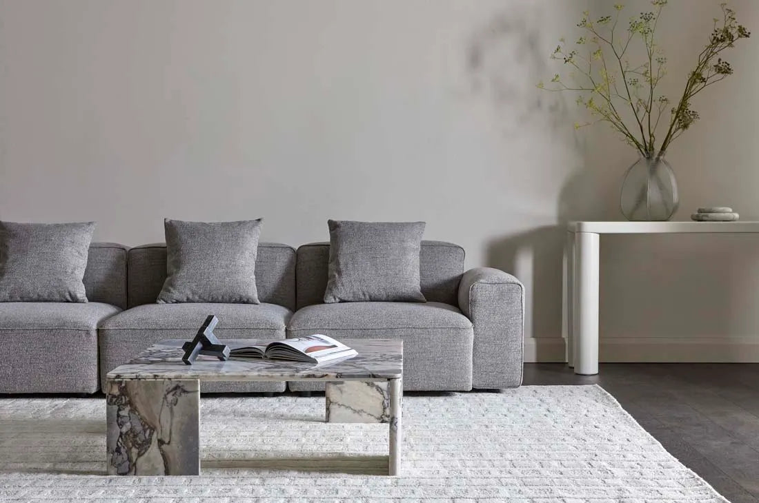 Atlas Slab Coffee Table Ocean Marble