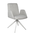 Colson Swivel Dining Chair Vanilla Tweed