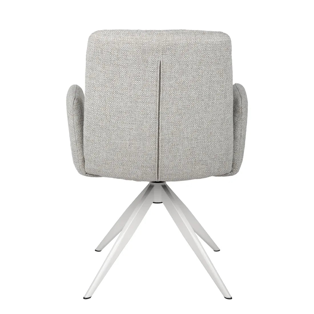 Colson Swivel Dining Chair Vanilla Tweed