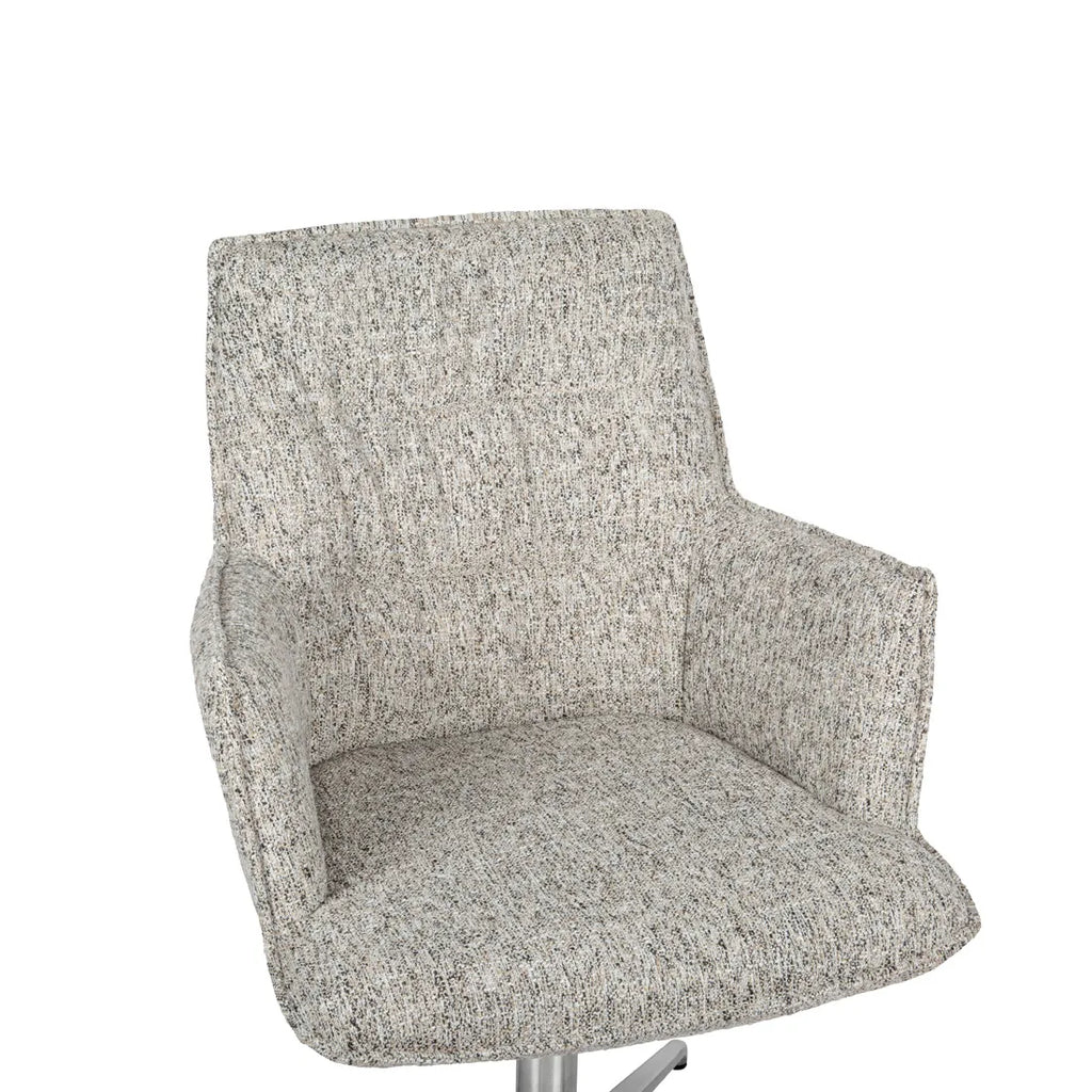 Lawson Swivel Dining Chair Iron Tweed