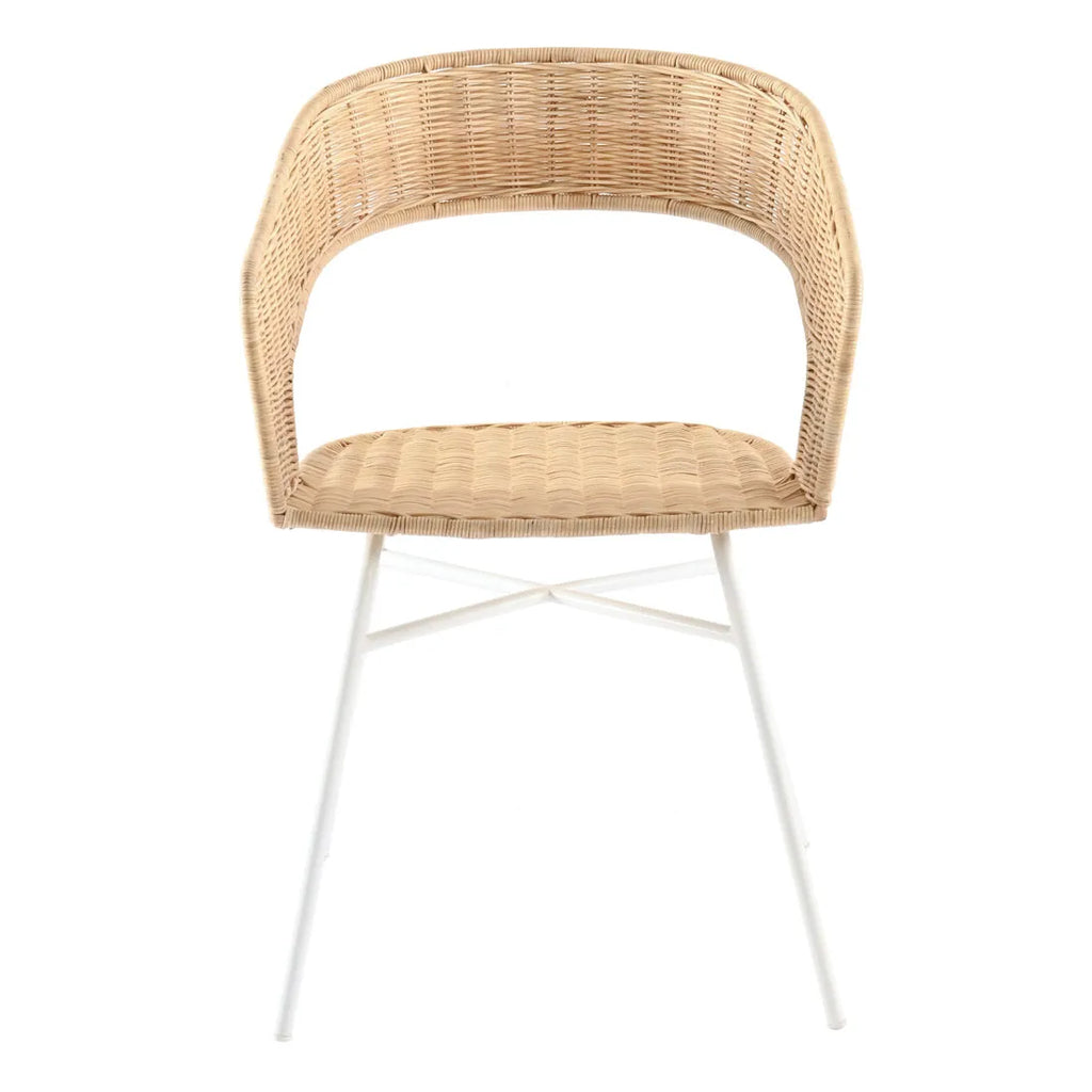 Charlotte Dining Chair Natural/White