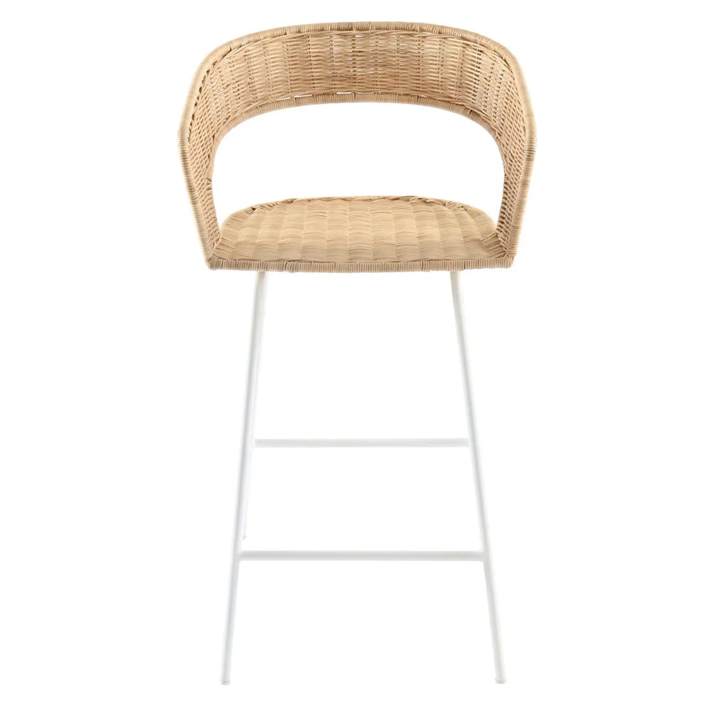 Charlotte Barstool Natural/White