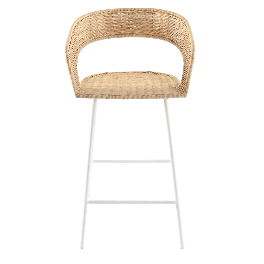 Charlotte Barstool Natural/White