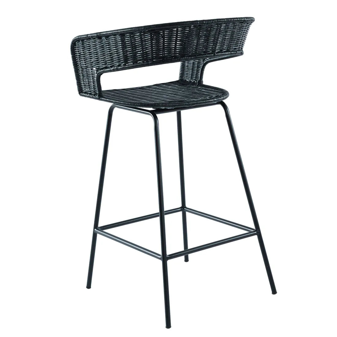 Charlotte Barstool Black
