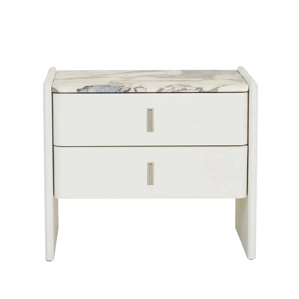 Pearce Marble Bedside Bone