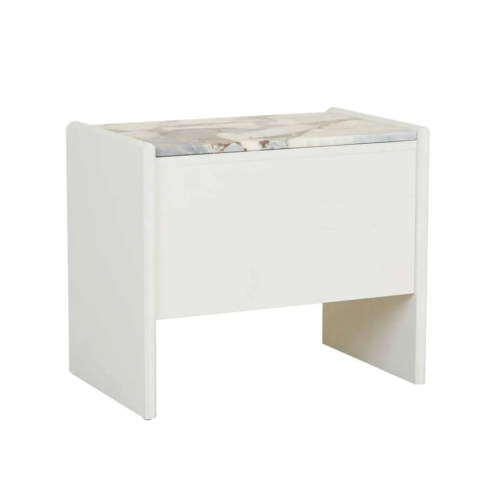 Pearce Marble Bedside Bone
