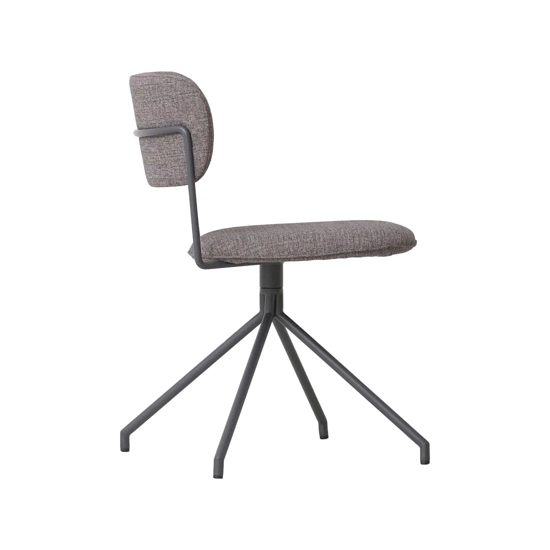 Piccolo Spider Leg Office Chair Carbon Tweed