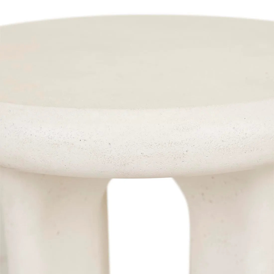 Petra Round Side Table Ivory