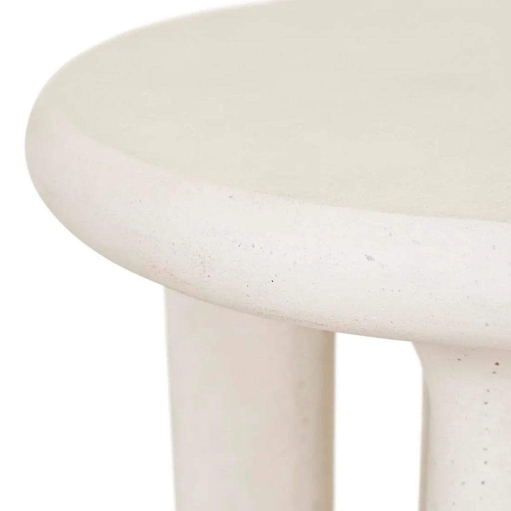 Petra Round Side Table Ivory
