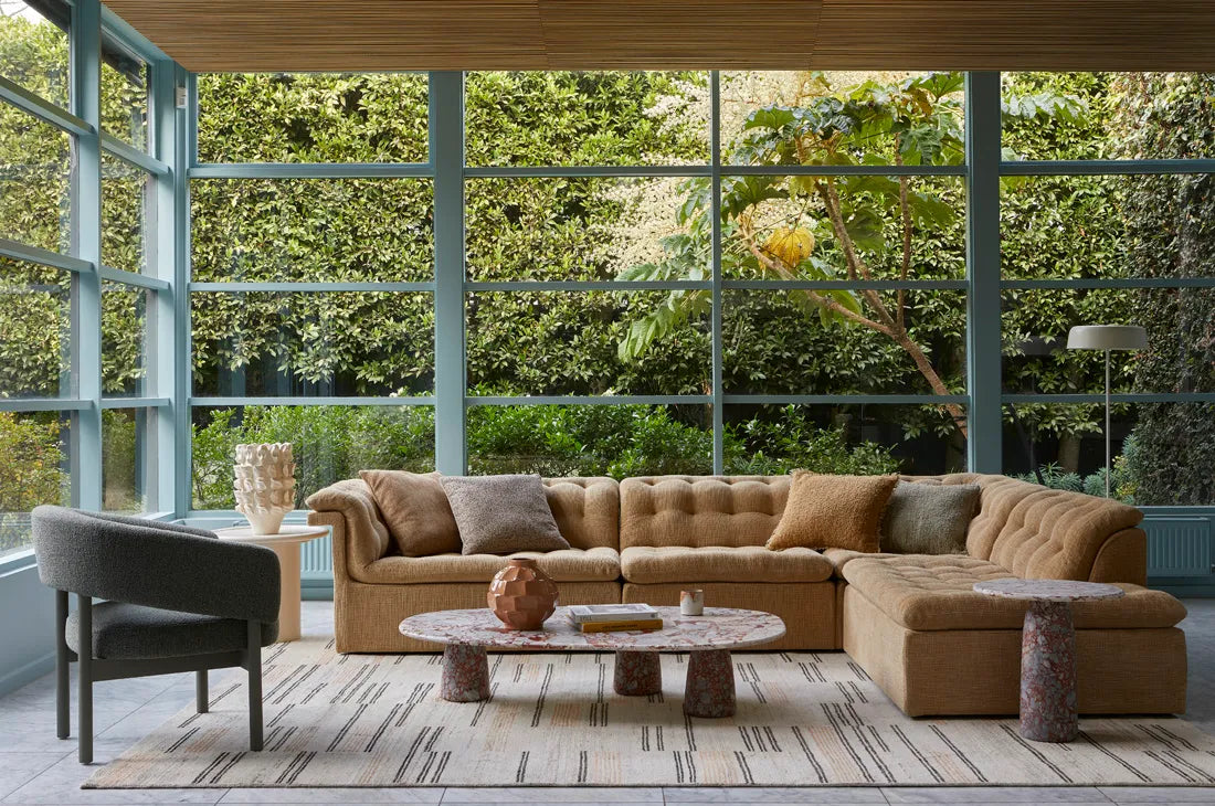 Puddle Coffee Table Natural Travertine
