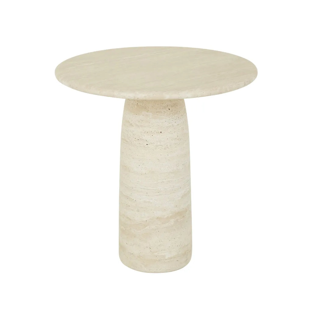 Puddle Side Table Natural Travertine