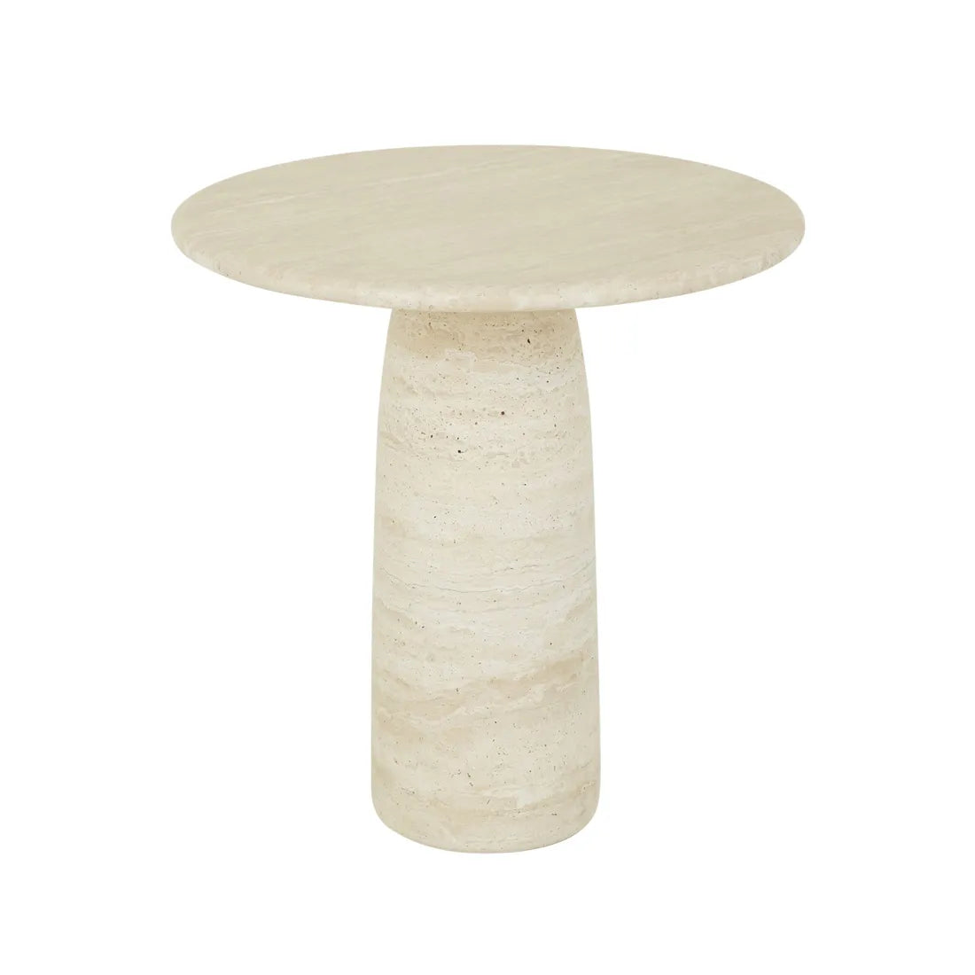 Puddle Side Table Natural Travertine