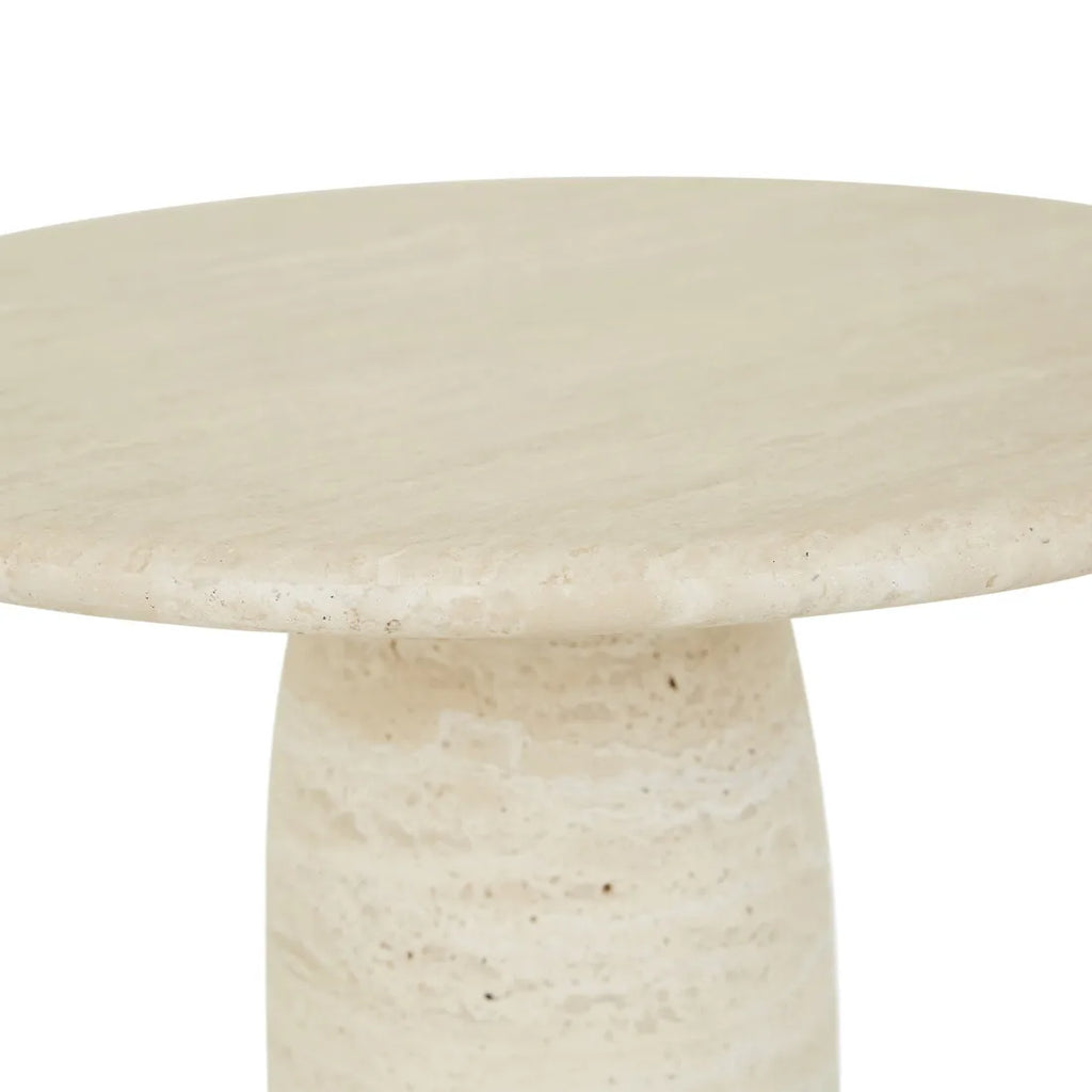 Puddle Side Table Natural Travertine