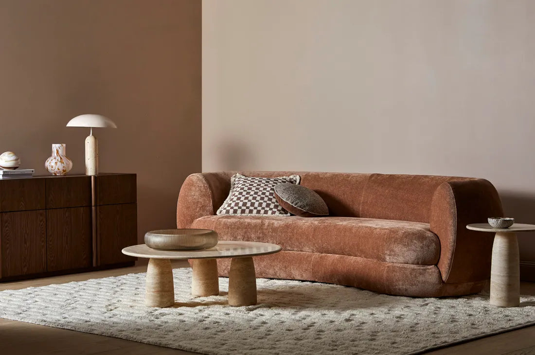 Puddle Side Table Natural Travertine