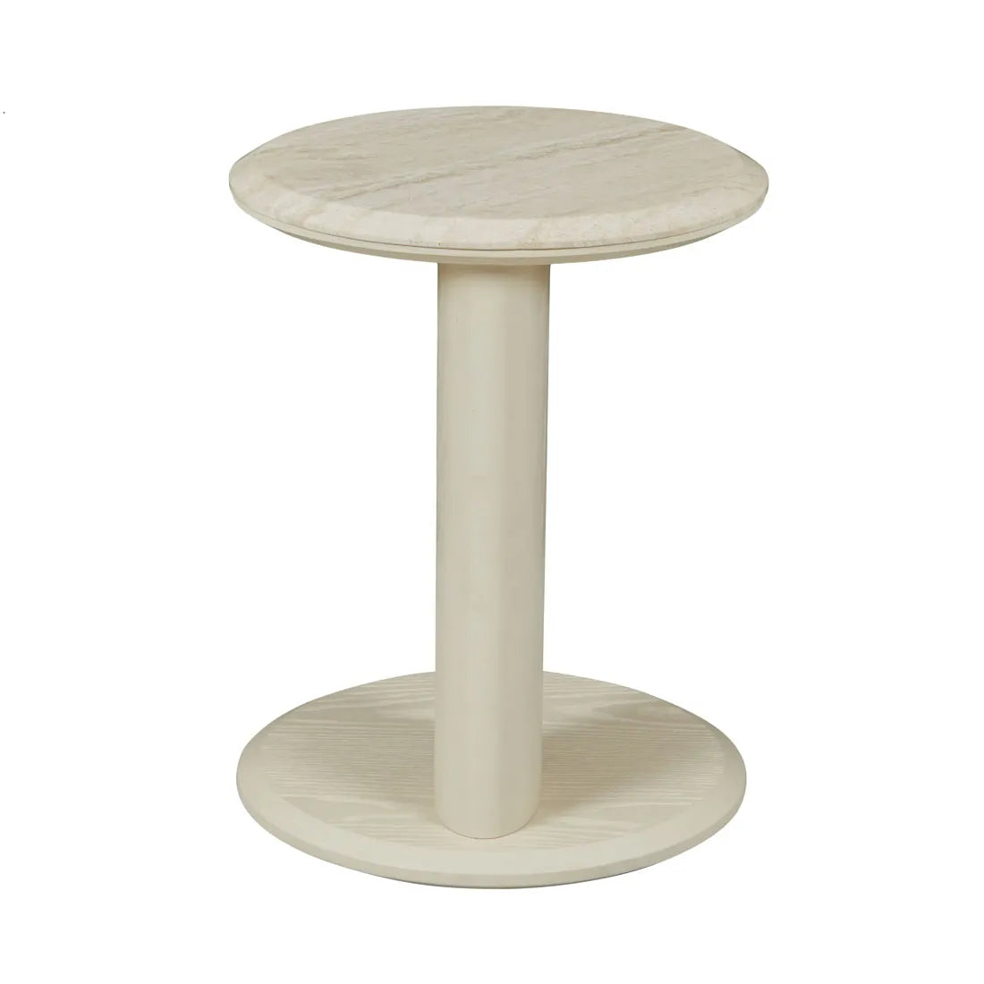 Rudy Marble Side Table Natural Travertine