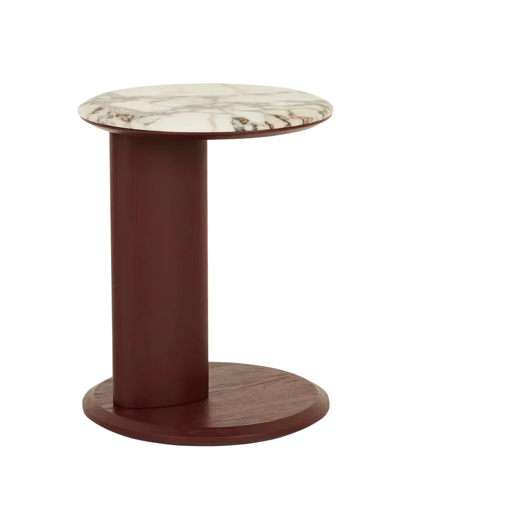 Rudy Marble Side Table Matt Ocean/Shiraz
