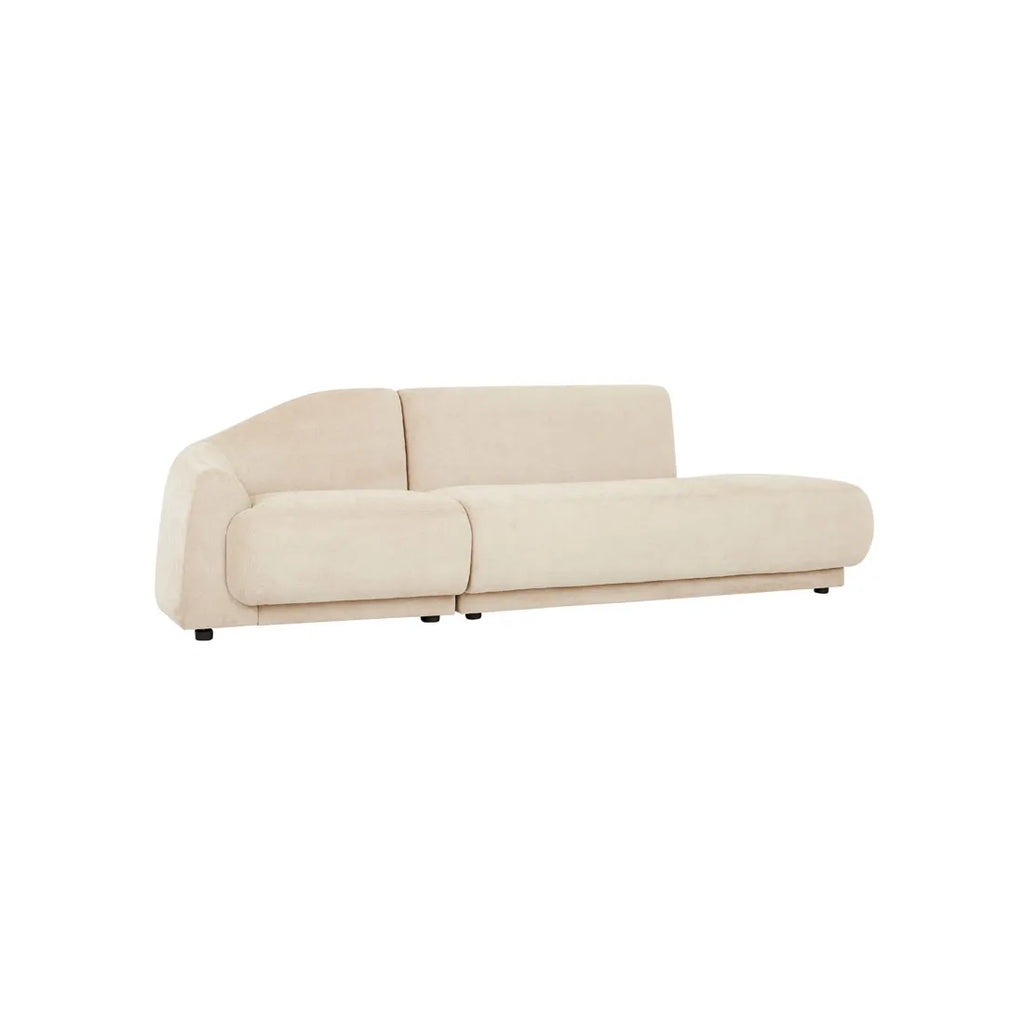 Juno Pebble Left Arm Sofa Soft Wheat
