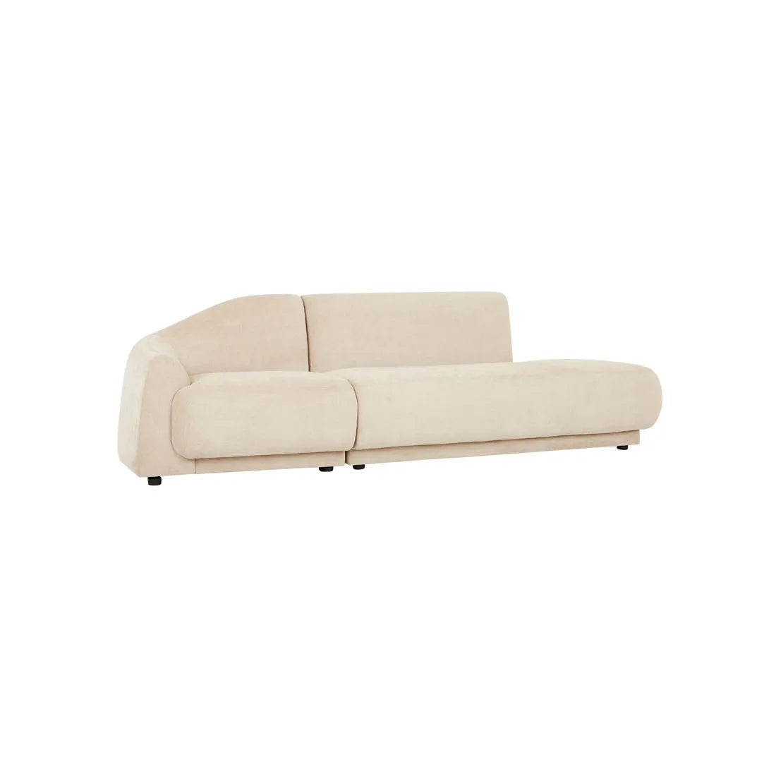 Juno Pebble Left Arm Sofa Soft Wheat