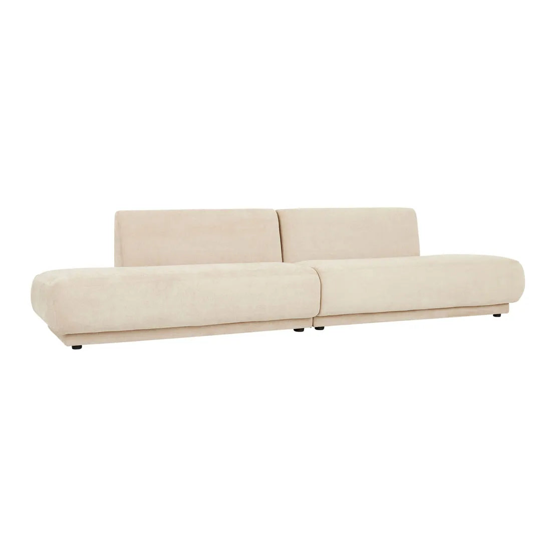 Juno Pebble Right Chaise Tawny