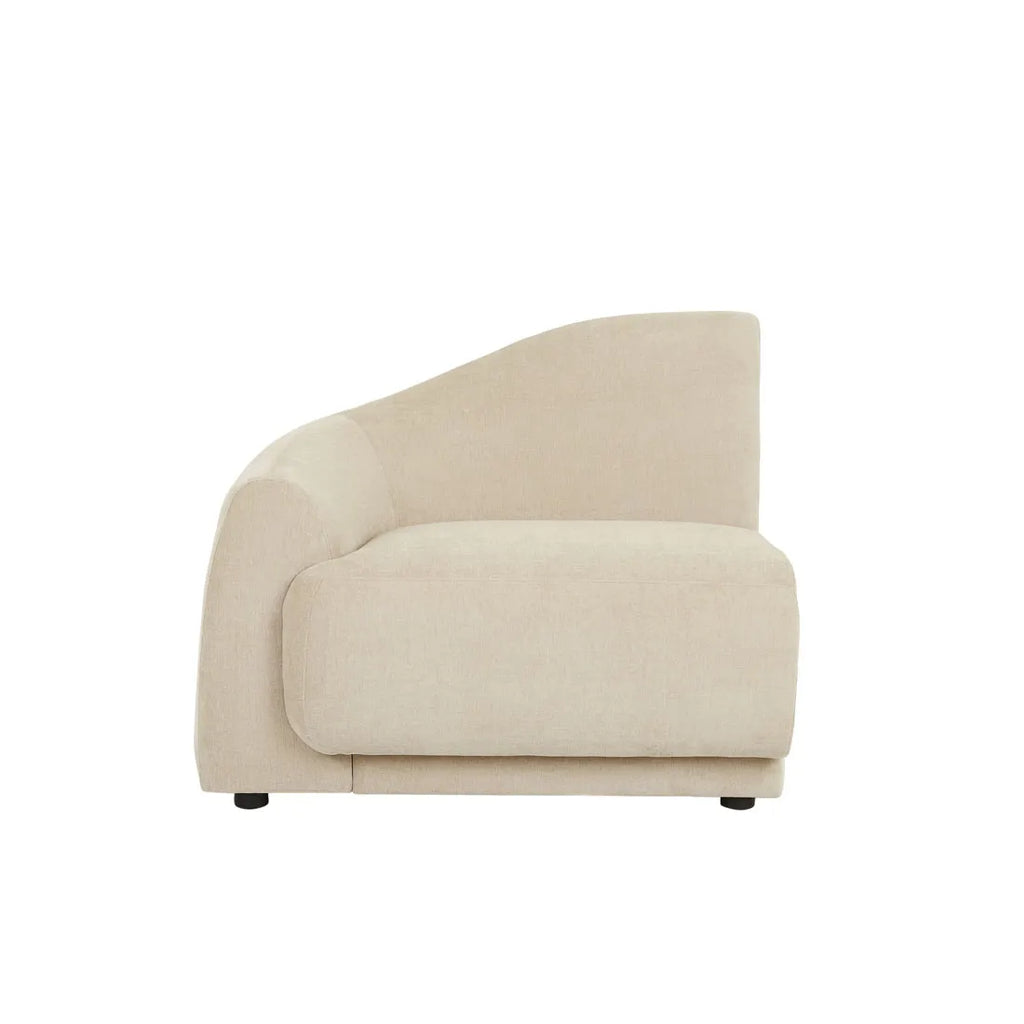 Juno Pebble Left Arm Sofa Soft Wheat