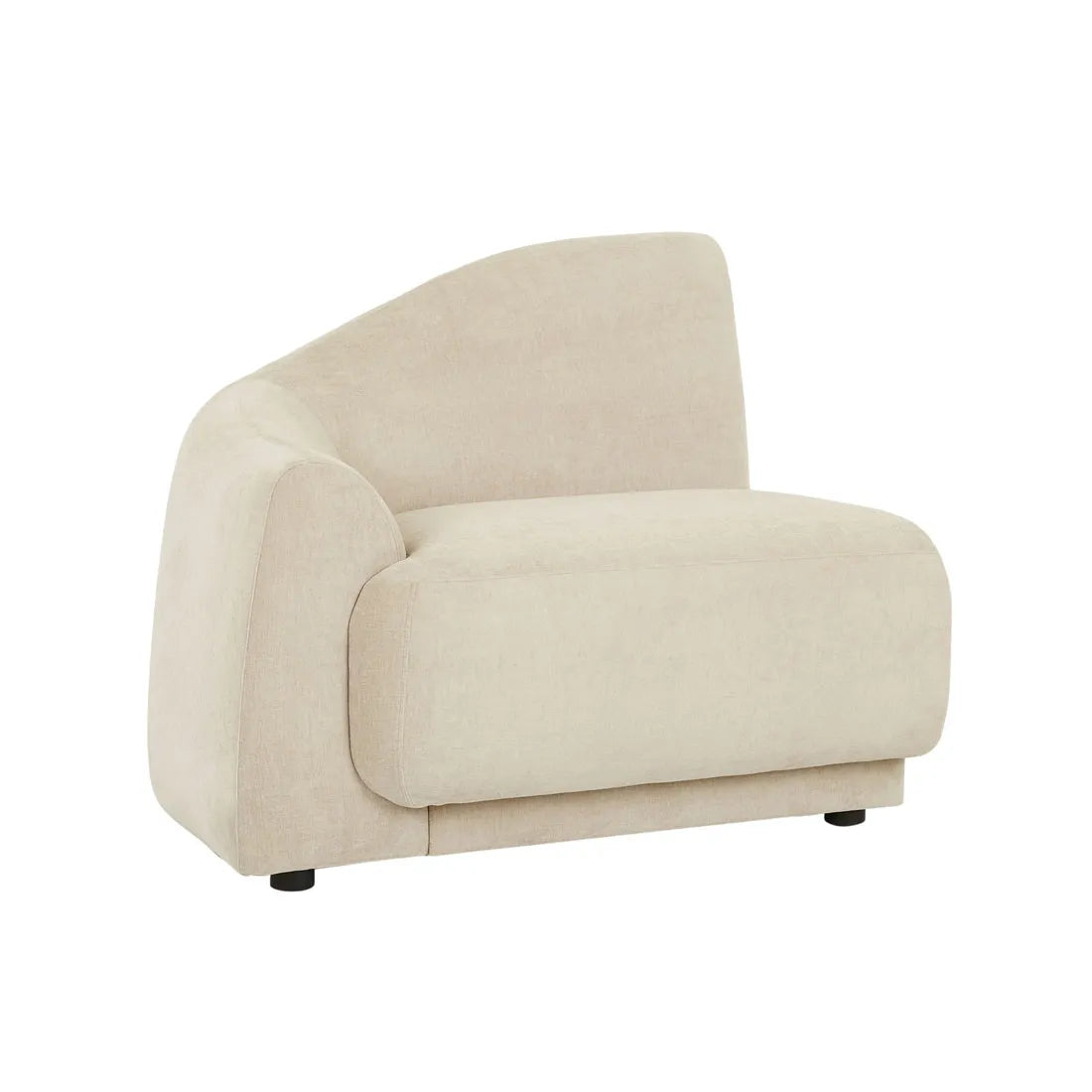 Juno Pebble Left Arm Sofa Soft Wheat
