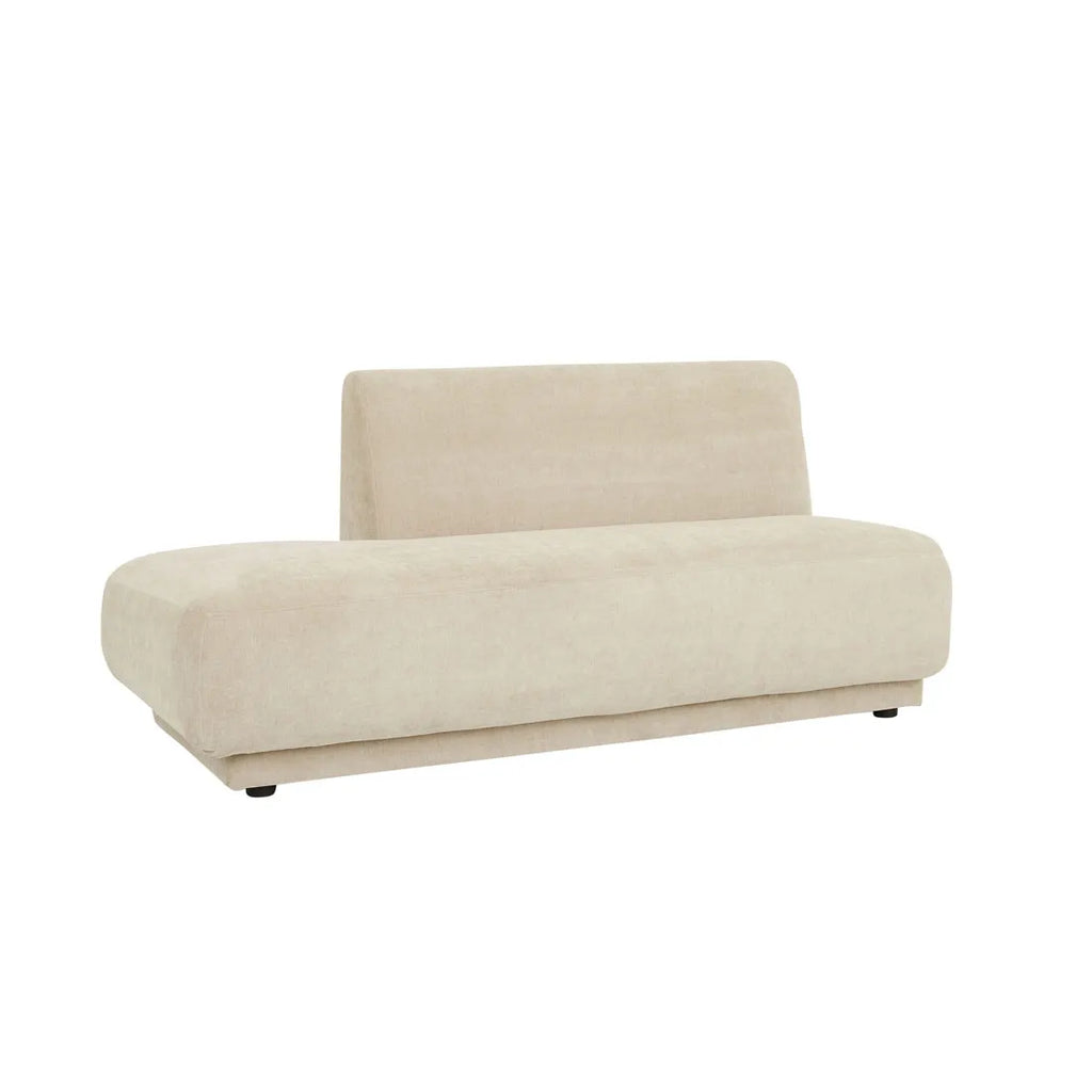 Juno Pebble Left Chaise Soft Wheat