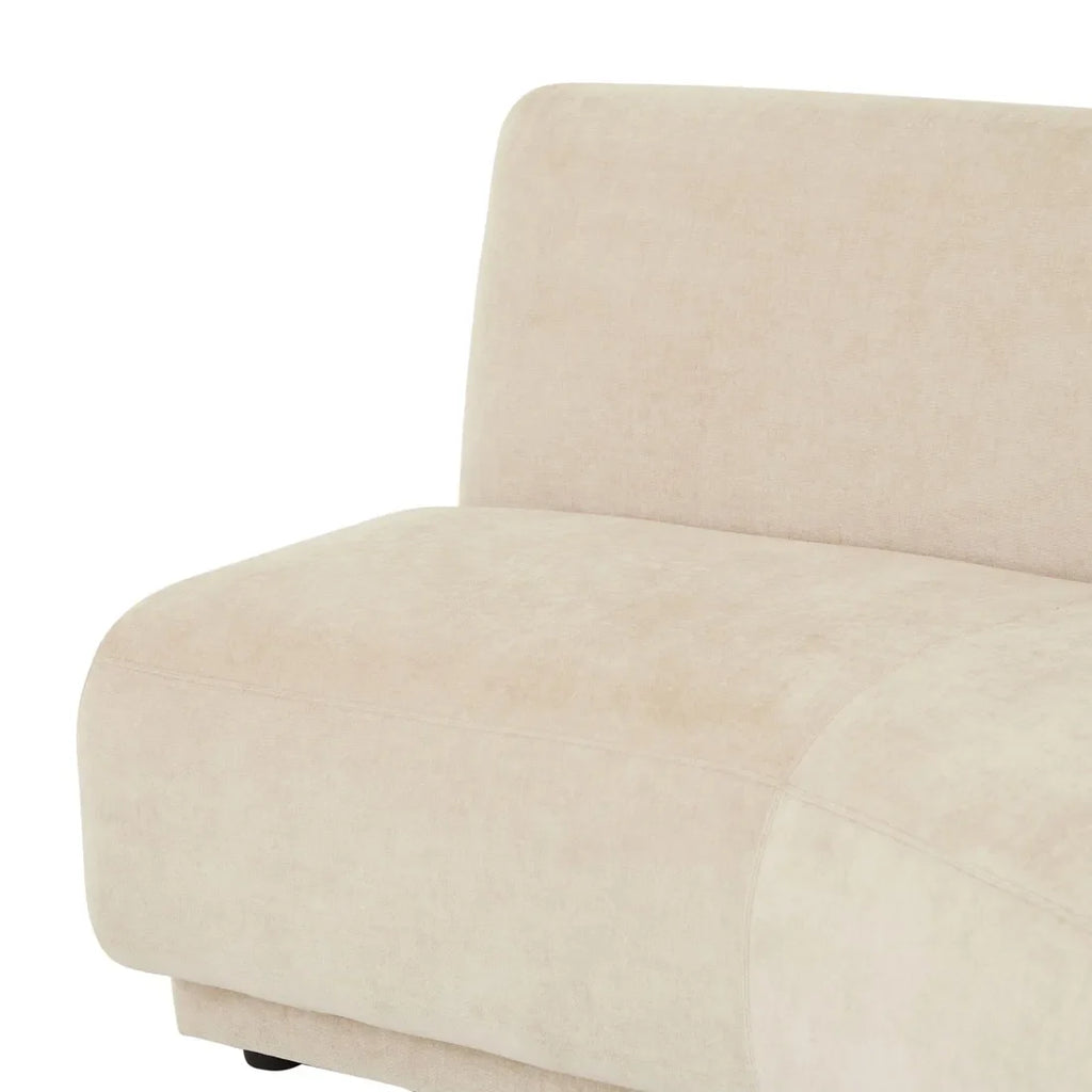 Juno Pebble Right Arm Three Seat Sofa Soft Wheat