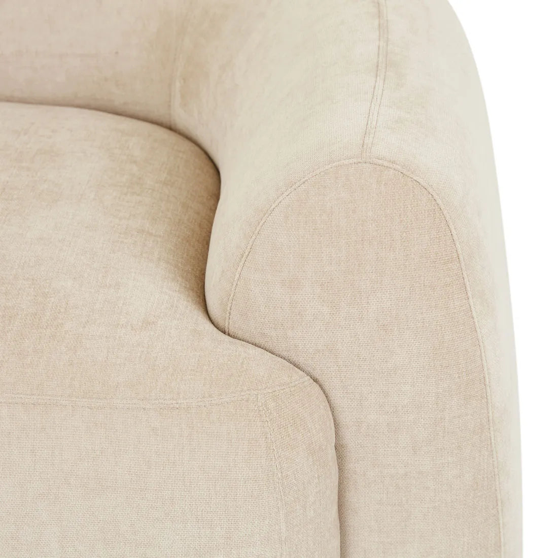 Juno Pebble Right Arm Three Seat Sofa Soft Wheat