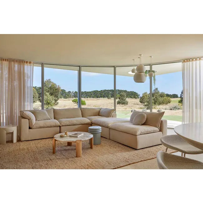 Madrid Retreat Centre Sofa Oat Linen