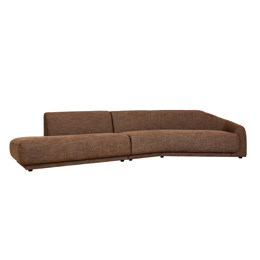 Juno Pebble Right Chaise Tawny