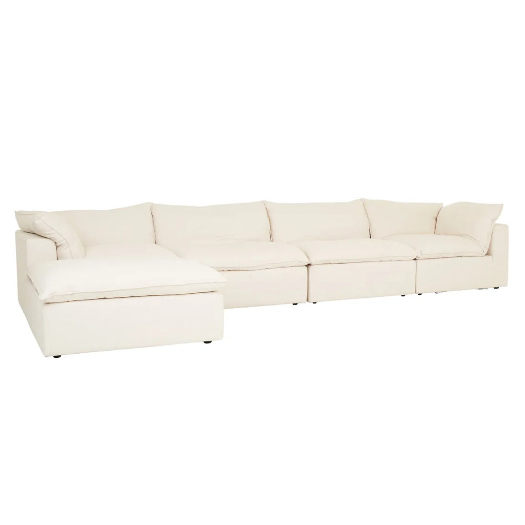 Madrid Retreat Corner Sofa Oat Linen