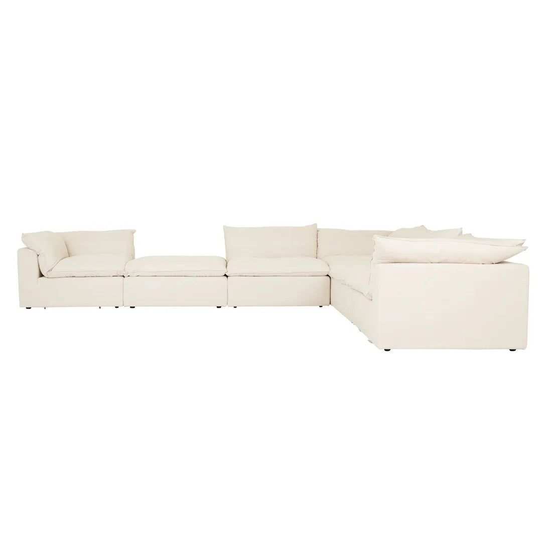 Madrid Retreat Corner Sofa Oat Linen