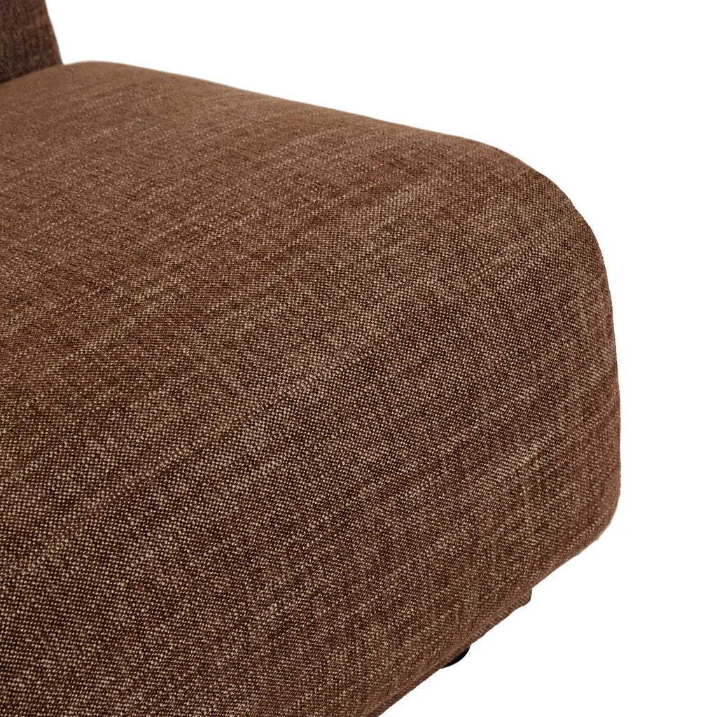 Juno Pebble Left Arm Three Seat Sofa Tawny