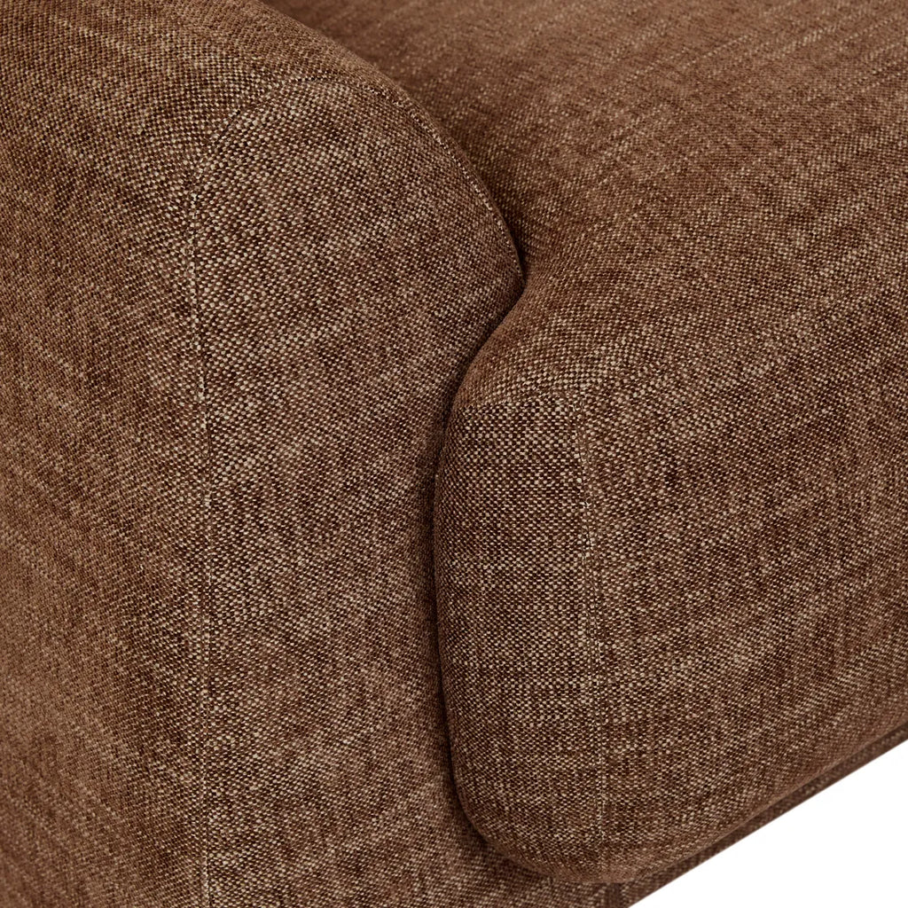 Juno Pebble Left Arm Three Seat Sofa Tawny