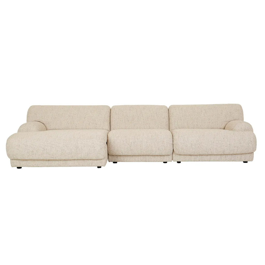 Juno Sierra Left Arm Sofa White Bark