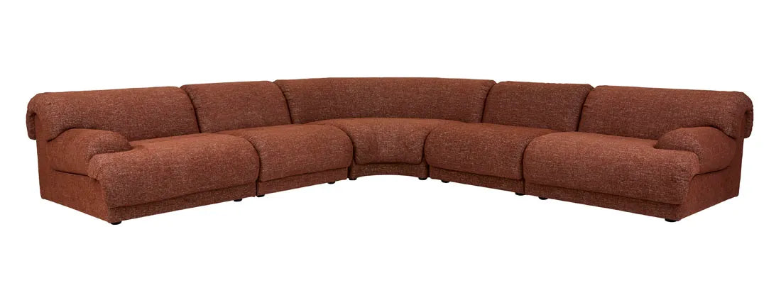Juno Sierra Corner Sofa Rosewood