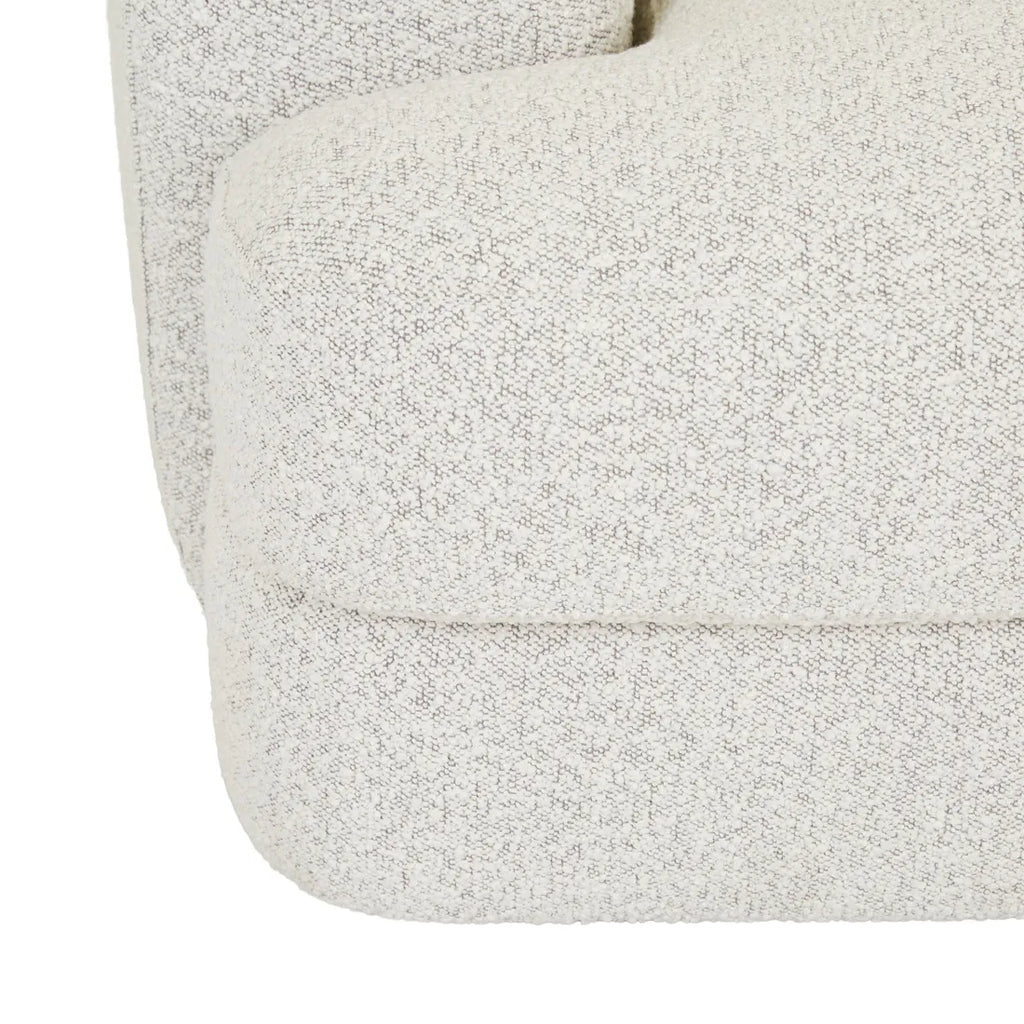 Madrid Curve Left Arm Sofa Grey Speckle