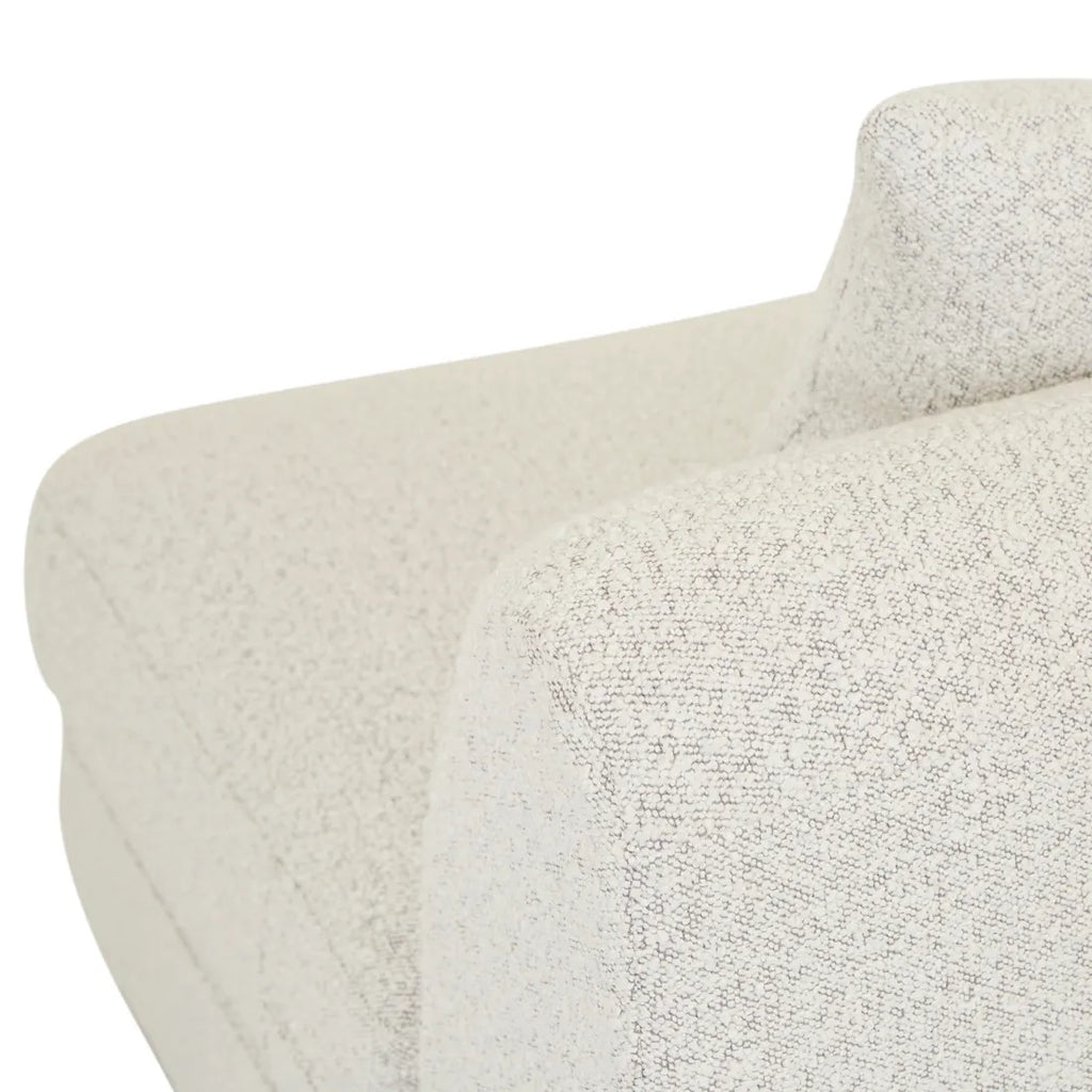 Madrid Curve Left Arm Sofa Grey Speckle